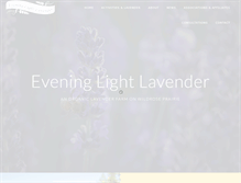 Tablet Screenshot of eveninglightlavender.com